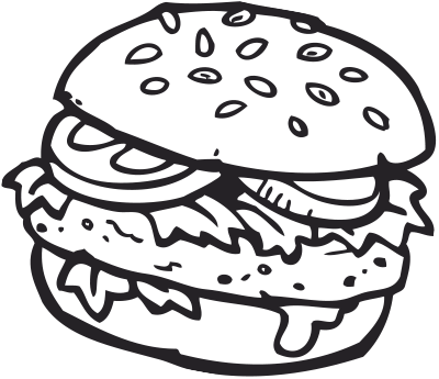 VeganMasters_drawing_hamburger_black